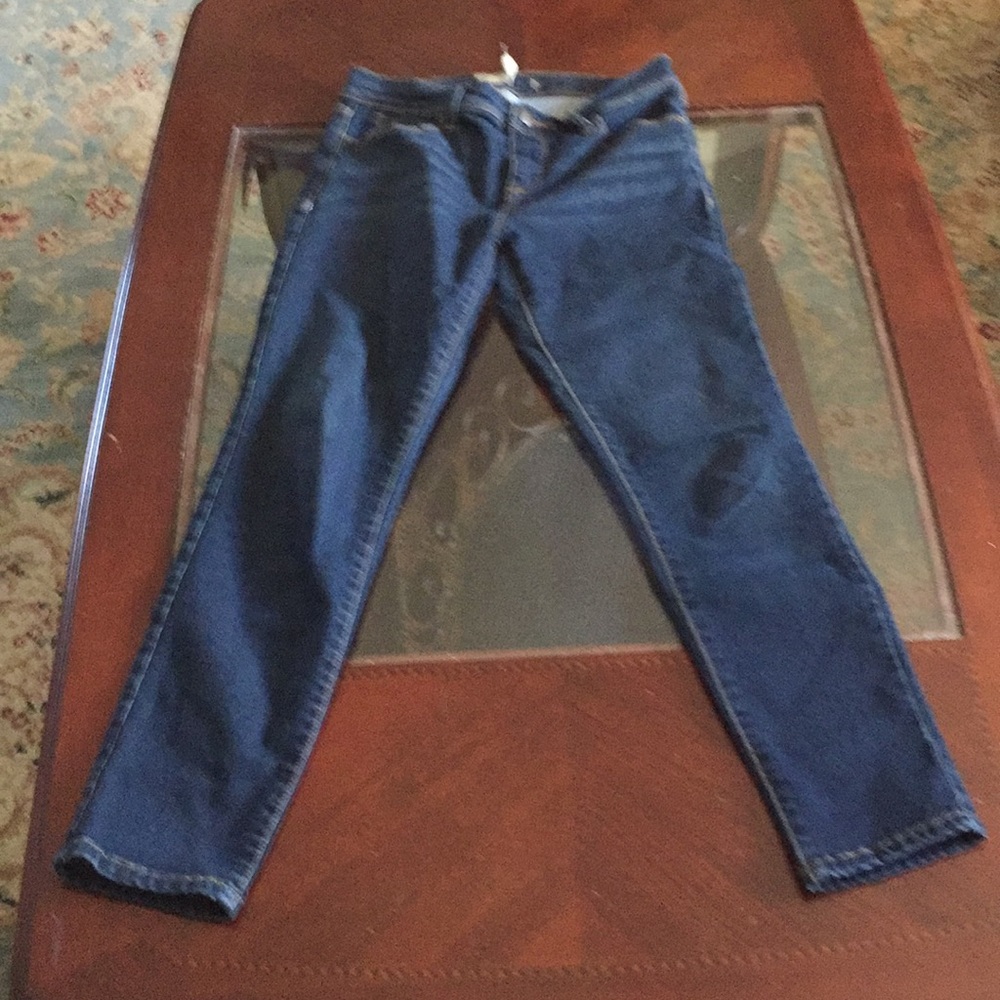 Free people dark blue skinny Jean